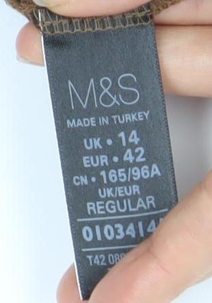 Marks and Spencer Women's Brown Shift Dress Size 14