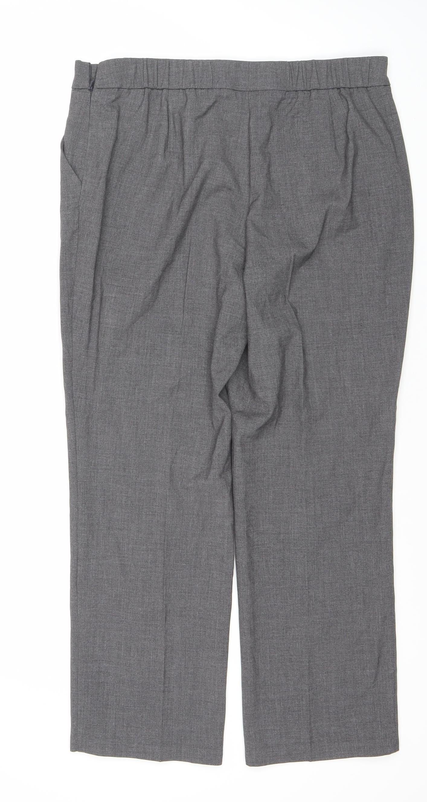 Marks and Spencer Women's Grey Trousers, Size 14