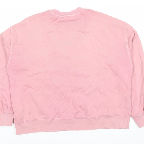 Marks and Spencer Women's Pink Pullover Sweatshirt L