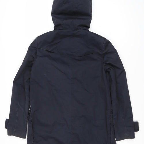 ASOS Women's Blue Duffle Coat, Size 10, Hooded
