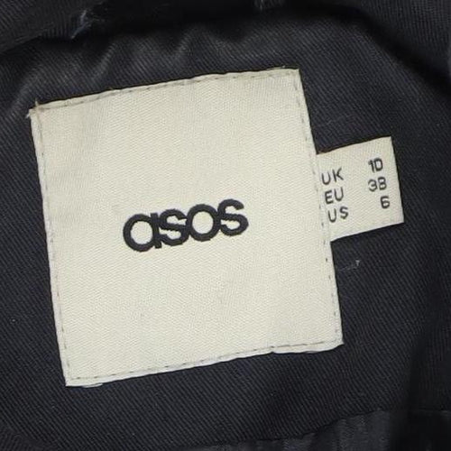 ASOS Women's Blue Duffle Coat, Size 10, Hooded