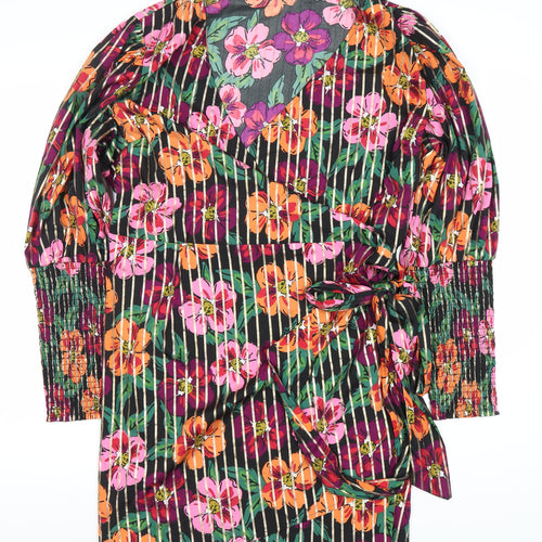 Simply Be Women's Wrap Dress - Floral Multicoloured 18