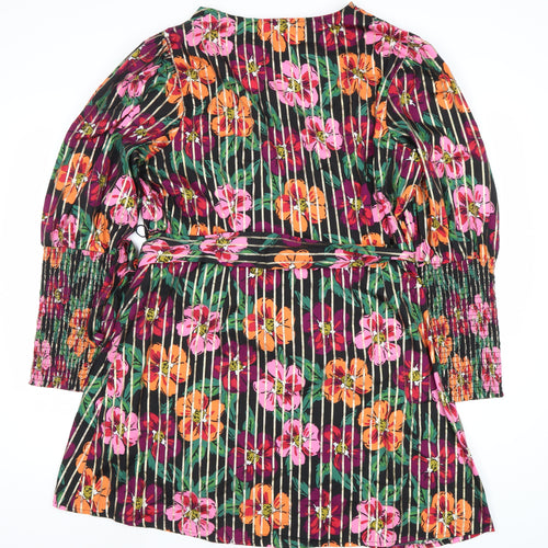 Simply Be Women's Wrap Dress - Floral Multicoloured 18