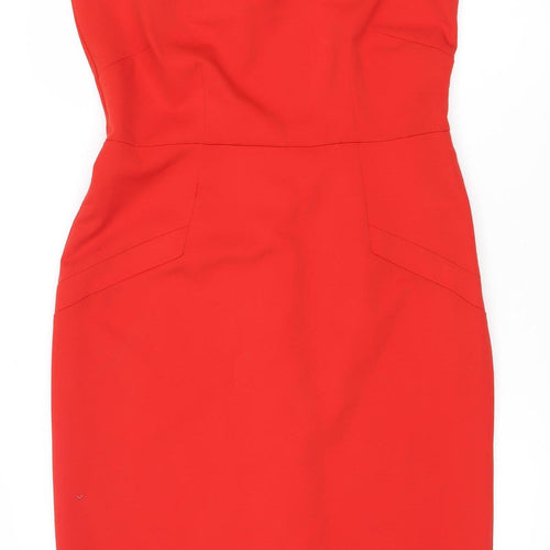 Noosnoo Women's Red Pencil Dress - Size 18, Knee Length