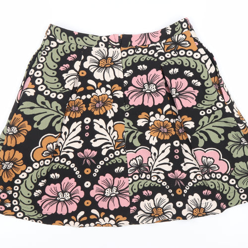 H&M Colourful Women's Floral Skirt, Multicoloured, Size 12