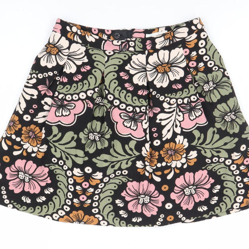 H&M Colourful Women's Floral Skirt, Multicoloured, Size 12