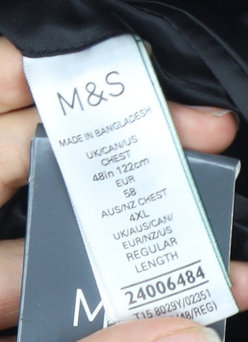 Marks and Spencer Men's Black 48 Blazer