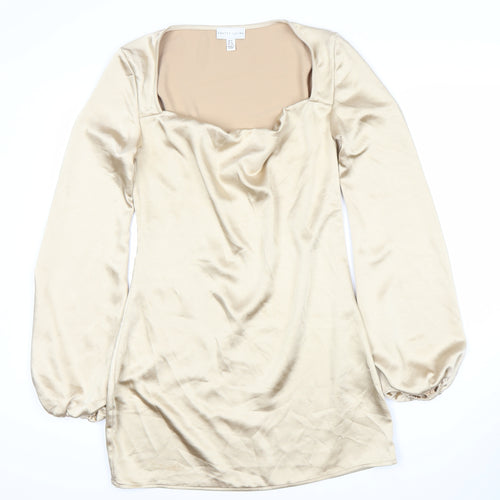 Pretty Lavish Women's Beige Dress Size 8