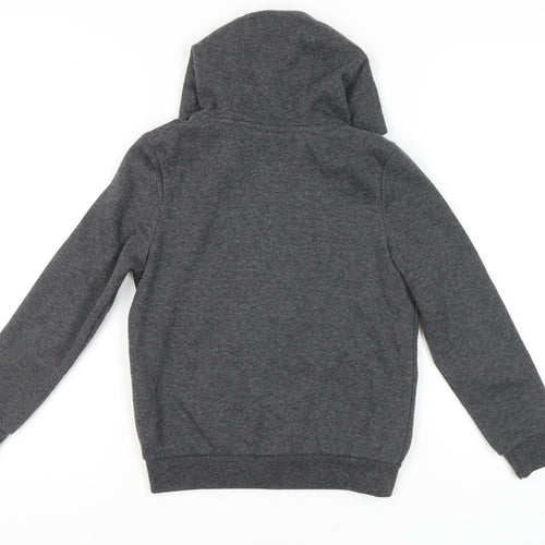 Slazenger Boys Grey Full Zip Hoodie 9-10 Years with Logo