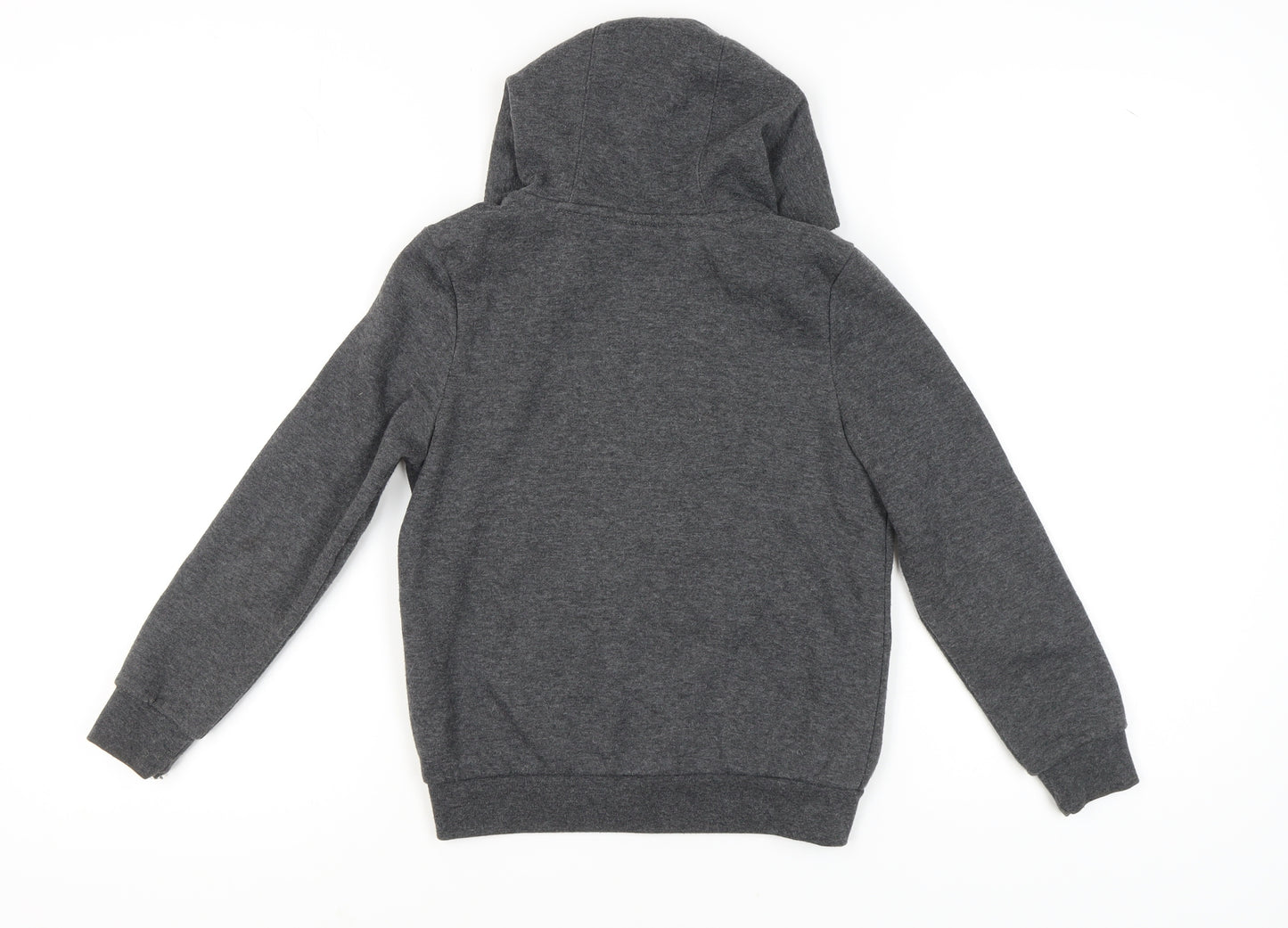 Slazenger Boys Grey Full Zip Hoodie 9-10 Years with Logo