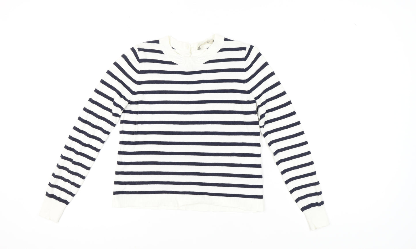 Oasis Women's Striped Pullover Jumper, Multicoloured, S