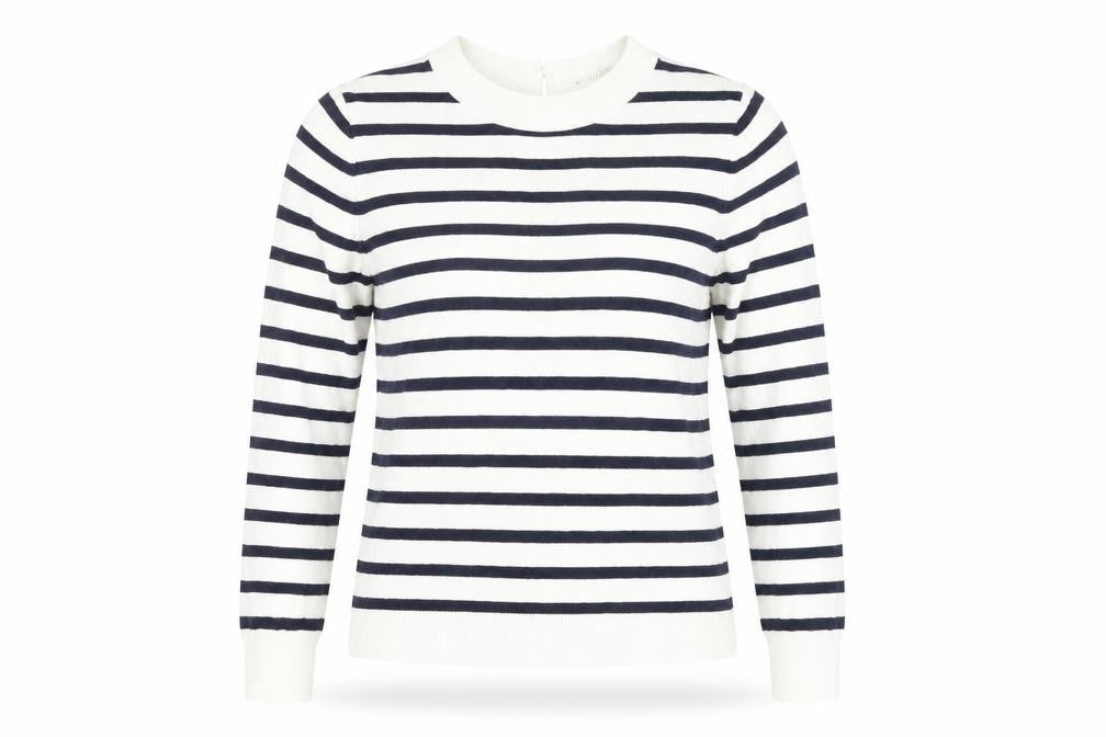 Front view of Oasis Women's Striped jumper, Multicoloured, S