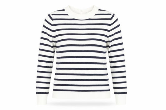 Front view of Oasis Women's Striped jumper, Multicoloured, S