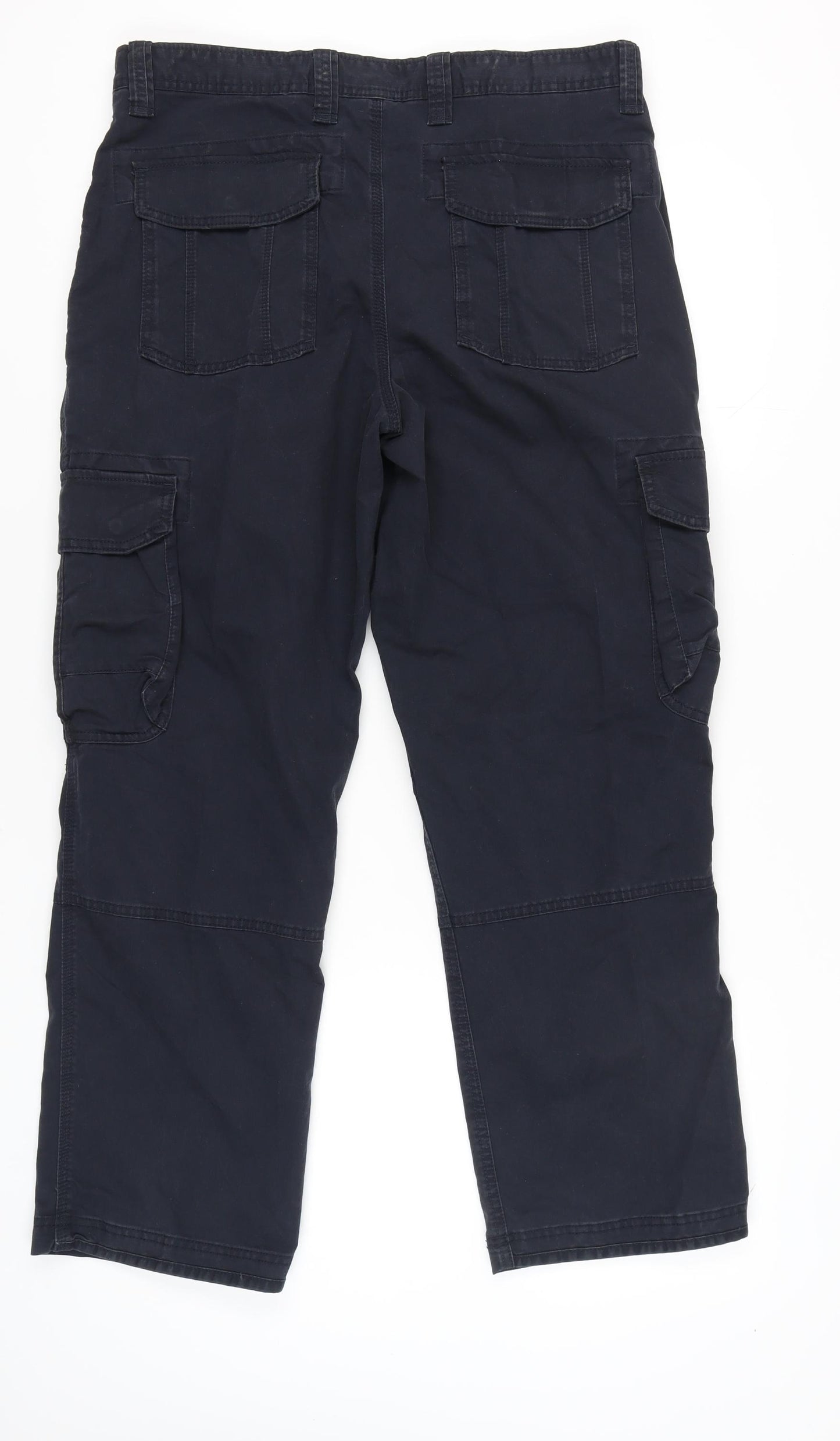Marks and Spencer Men's Blue Cargo Trousers Size 36