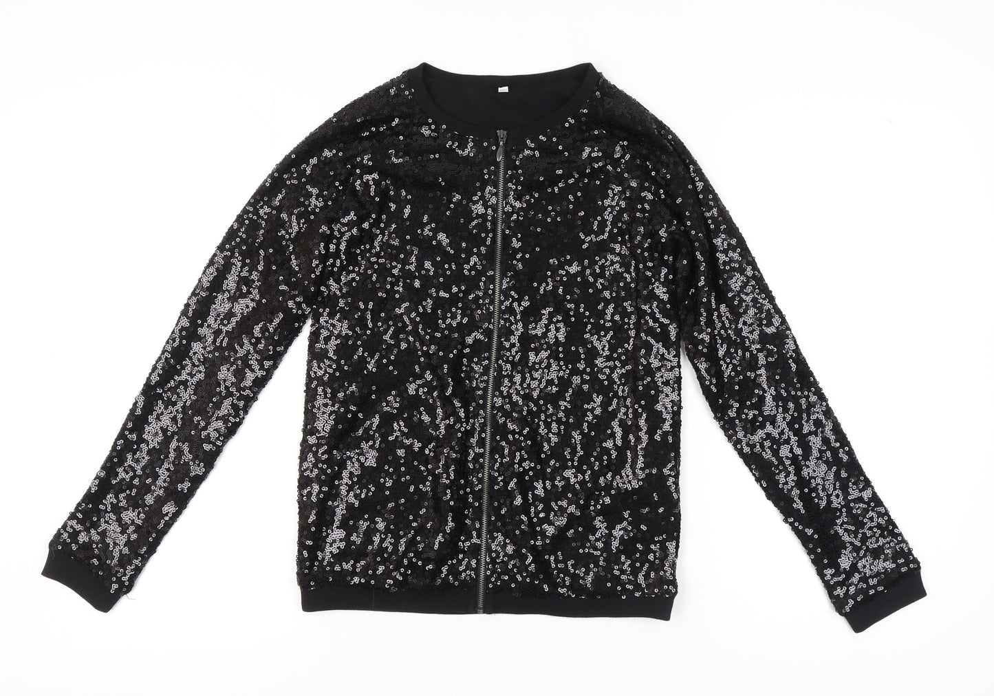 Marks and Spencer Black Sequin T-Shirt for Girls 13-14 Years