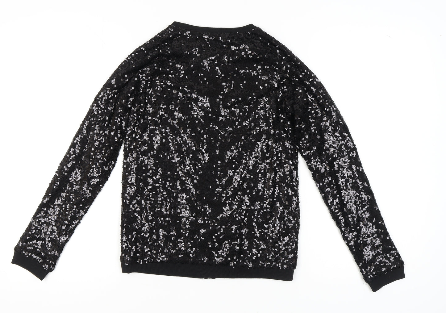 Marks and Spencer Black Sequin T-Shirt for Girls 13-14 Years