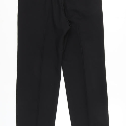 Marks and Spencer Men's Black Regular Fit Trousers