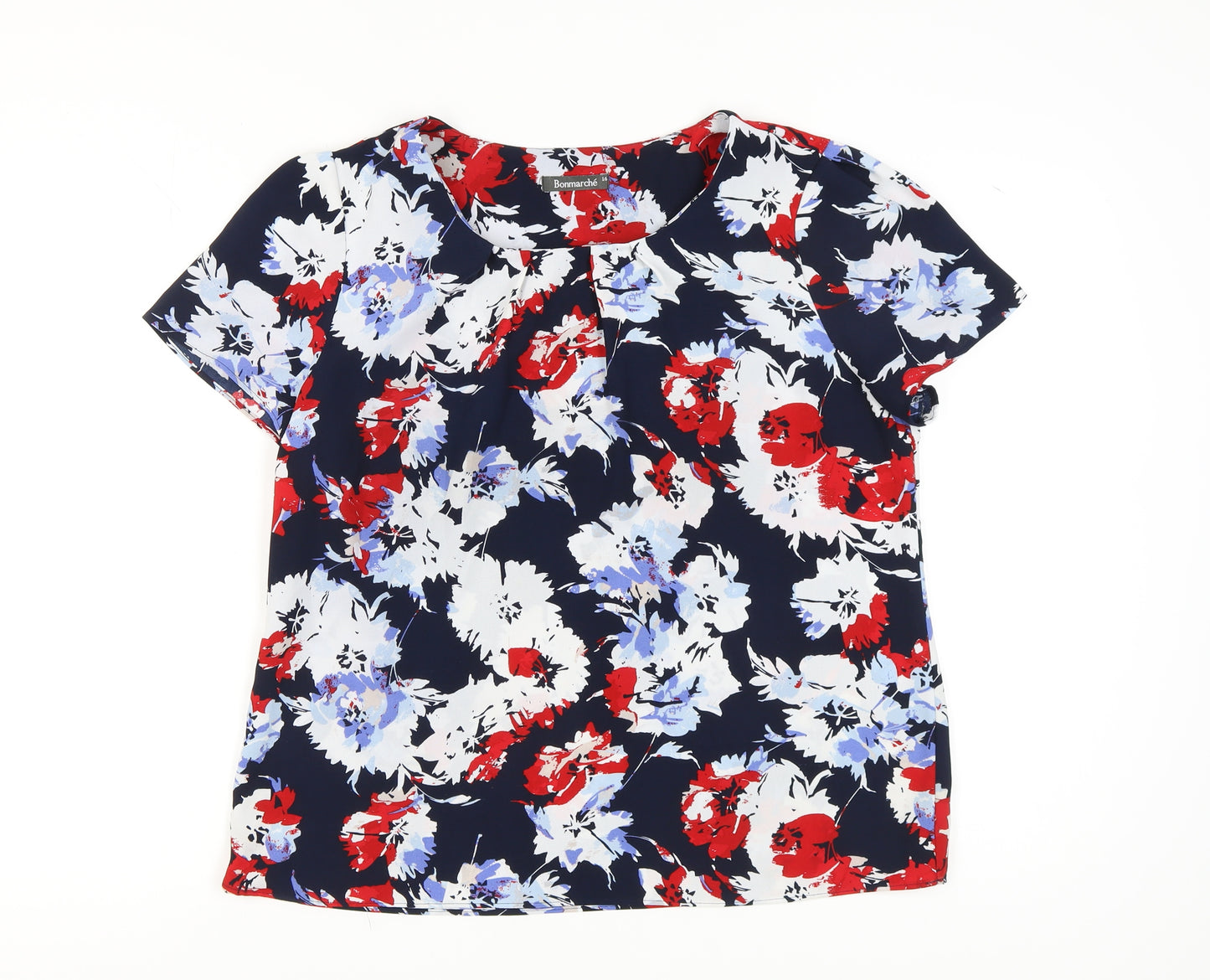 Bonmarché Women's Multicoloured Floral Blouse Size 16