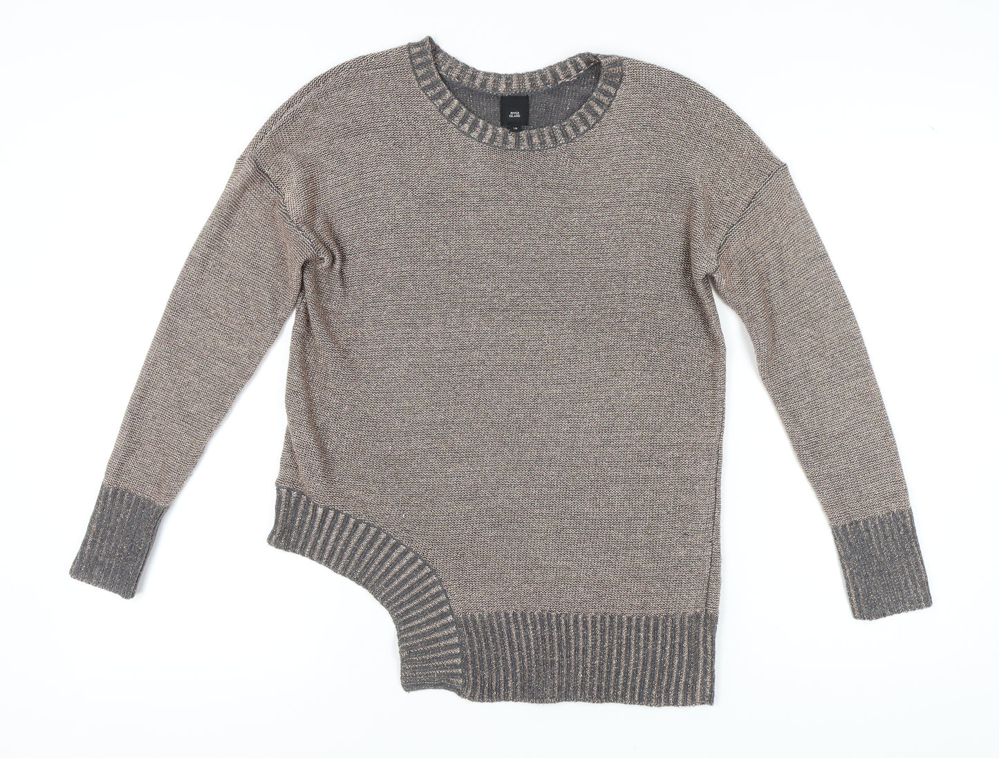 River Island Women's Beige Pullover Jumper Size 10