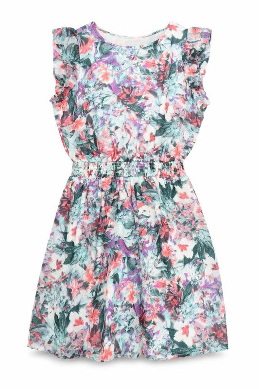 Front view of VILA Women's Floral A-Line Dress, size S, Spring Special