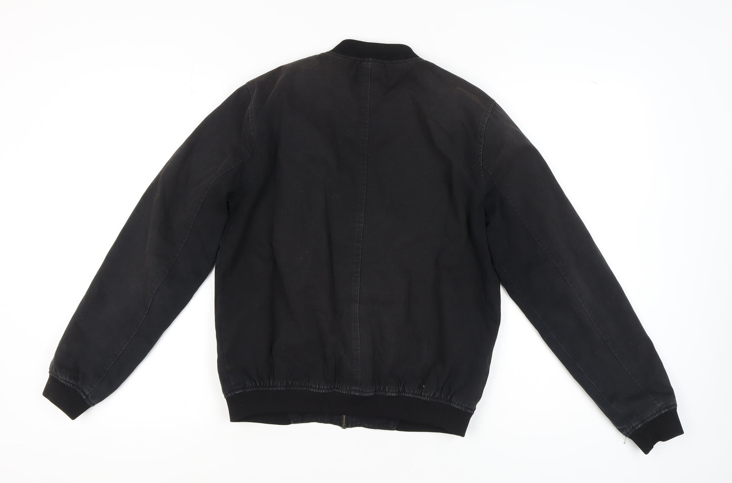 Topman Men's Black Bomber Jacket Size S Casual
