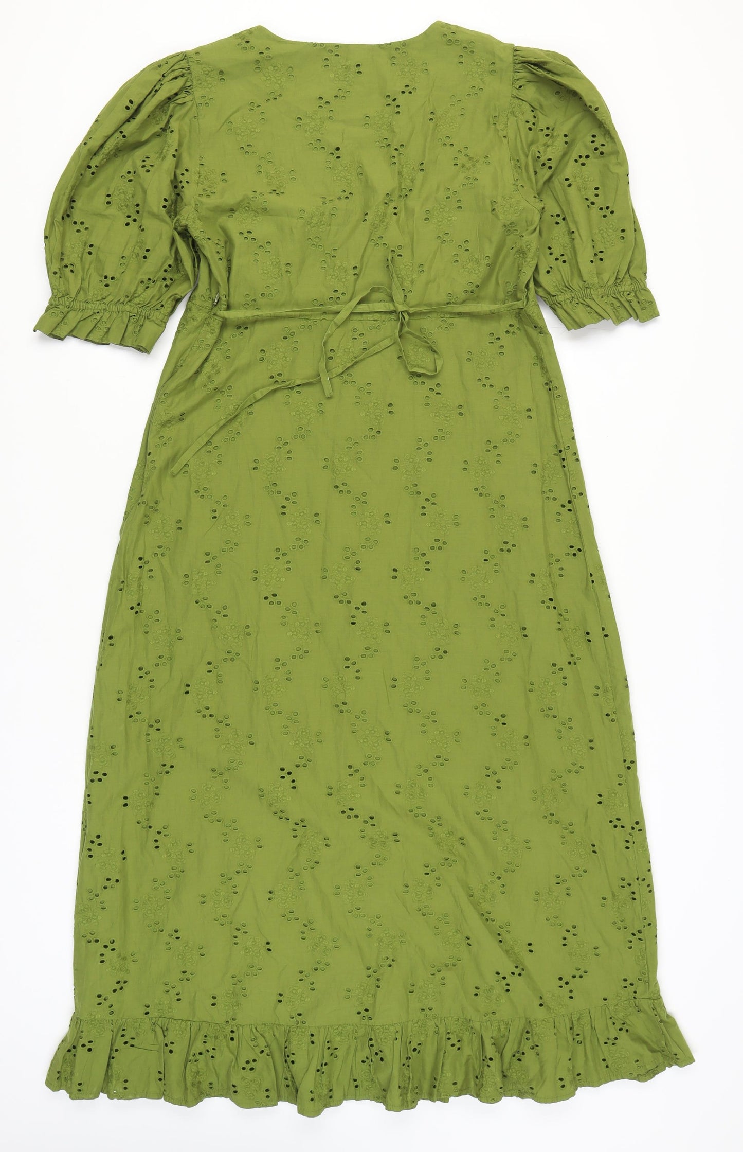 Nobody's Child Women's Green Midi A-Line Dress
