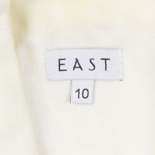 East Ivory Women's Blazer - Size 10, Lined Linen