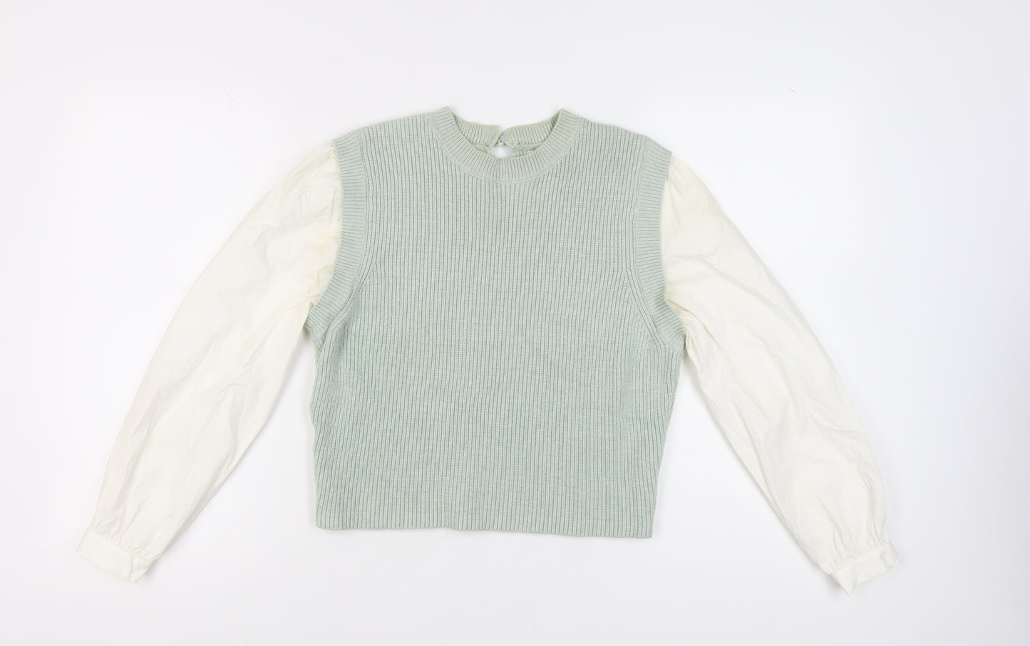 MNG Women's Green Pullover Jumper, Size S