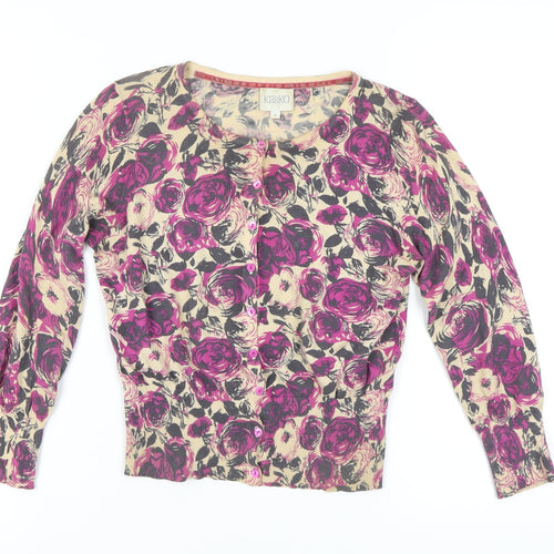Kaliko Women's Multicoloured Floral Cardigan Size 8