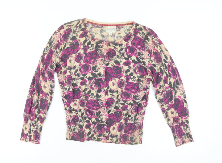 Kaliko Women's Multicoloured Floral Cardigan Size 8