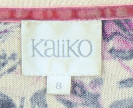 Kaliko Women's Multicoloured Floral Cardigan Size 8
