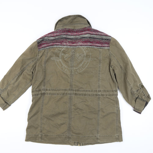 River Island Women's Military Jacket, Brown, Size 10, Casual Style