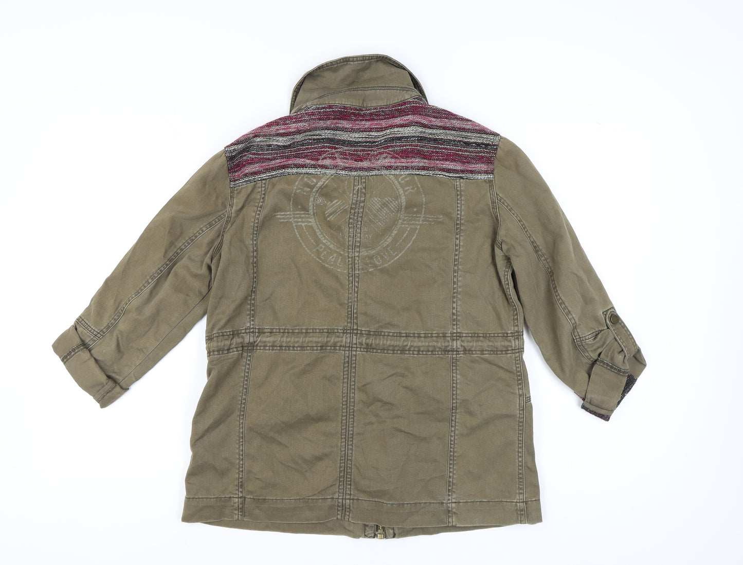 River Island Women's Military Jacket, Brown, Size 10, Casual Style
