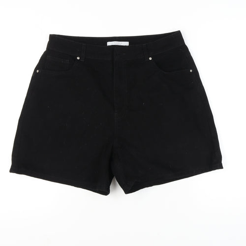 Michelle Keegan Women's Black Shorts, Size 16, Casual Style