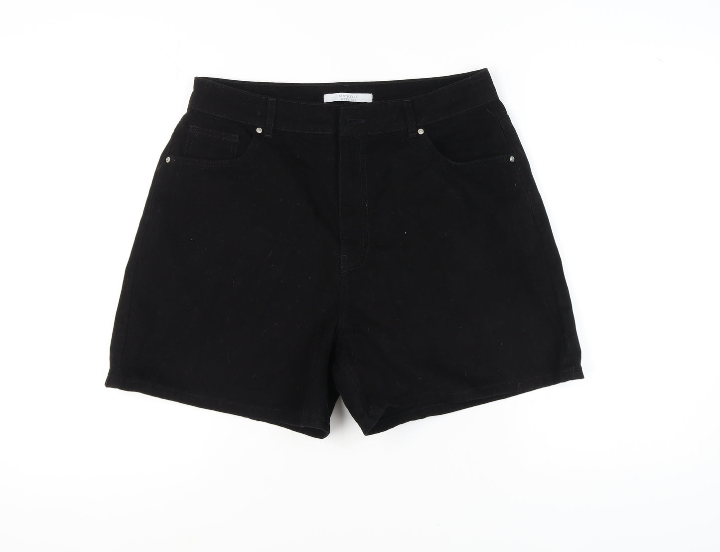 Michelle Keegan Women's Black Shorts, Size 16, Casual Style