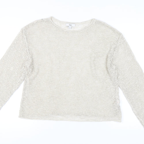 Marks and Spencer Women's Beige L Pullover Jumper