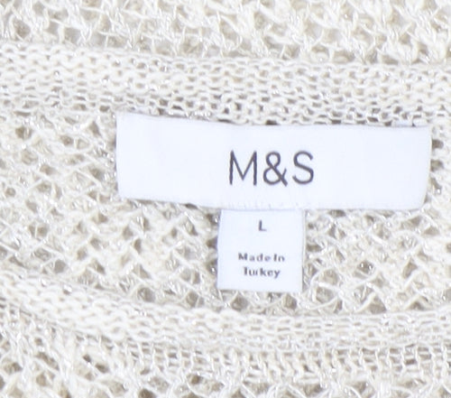Marks and Spencer Women's Beige L Pullover Jumper