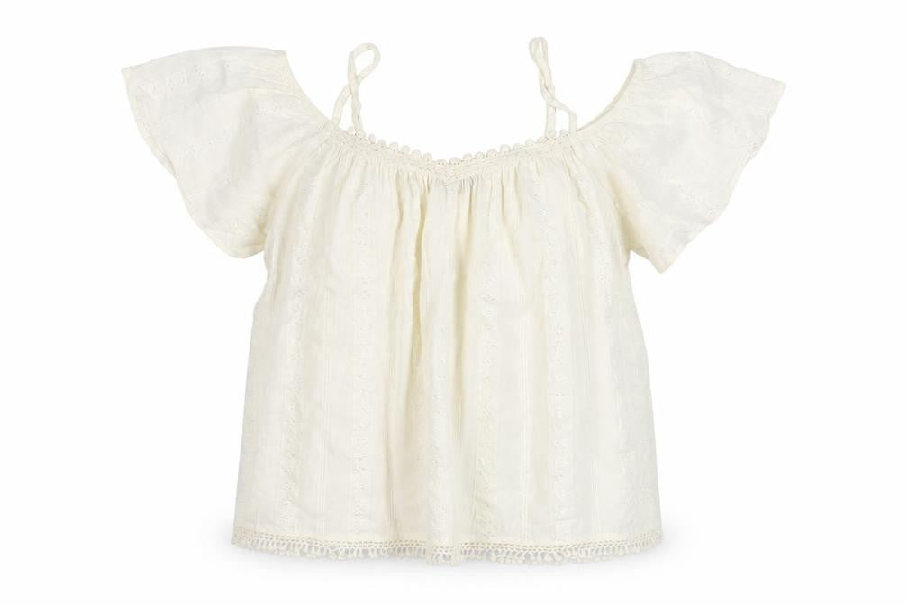 Front view of Dorothy Perkins Women’s White Cotton Tunic Blouse