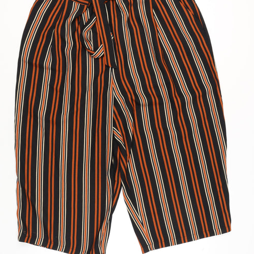 New Look Women's Multicoloured Striped Cropped Trousers