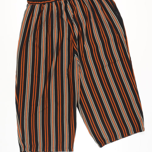 New Look Women's Multicoloured Striped Cropped Trousers