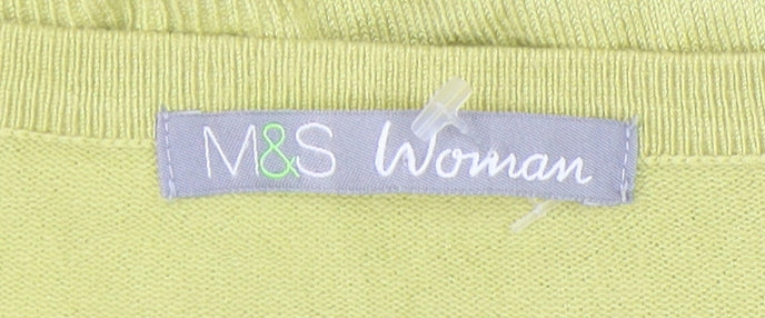Marks and Spencer Women's Green Cardigan Size 18
