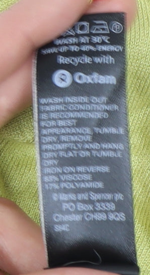 Marks and Spencer Women's Green Cardigan Size 18