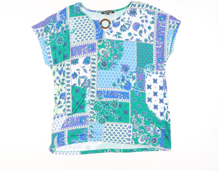 Bonmarché Women's Multicoloured Floral T-Shirt Size 14
