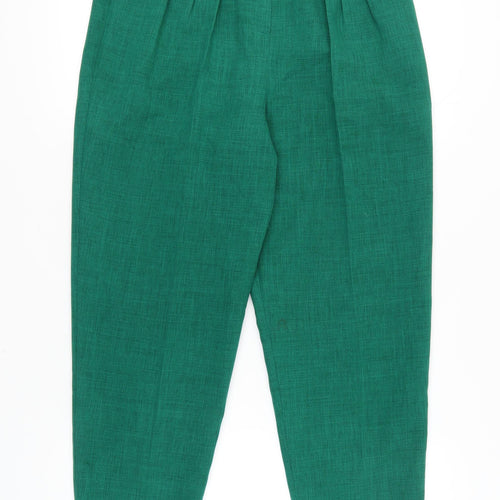 Miss Selfridge Women's Green Tapered Trousers