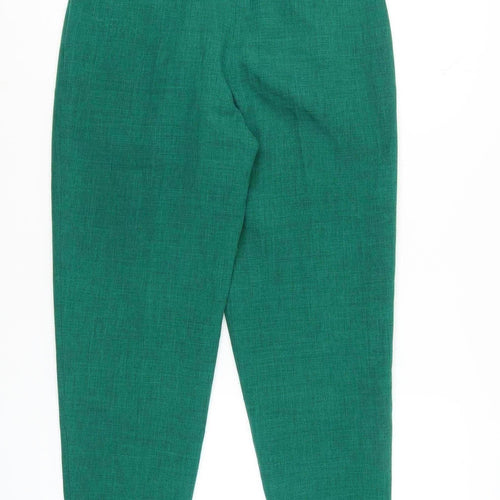 Miss Selfridge Women's Green Tapered Trousers