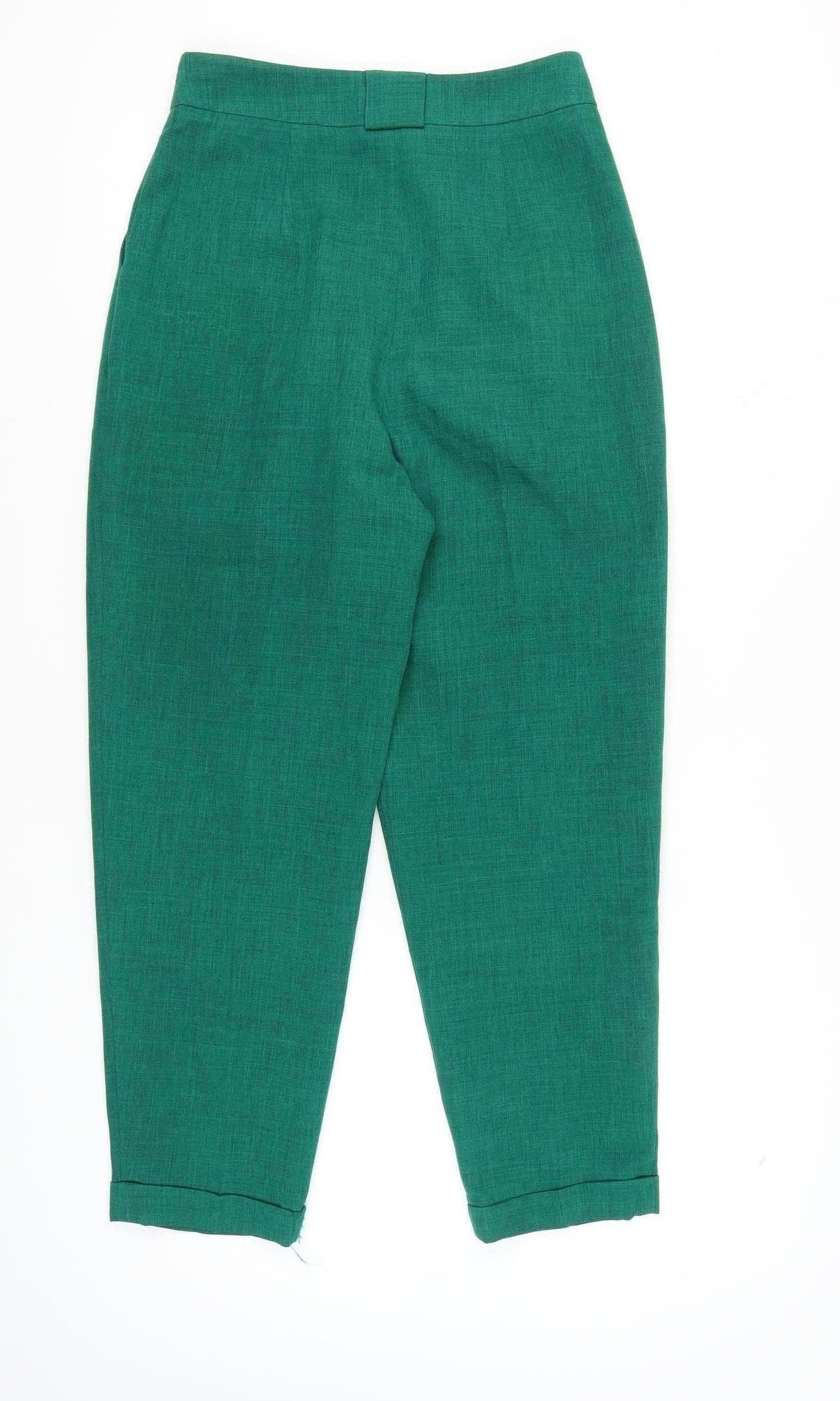 Miss Selfridge Women's Green Tapered Trousers