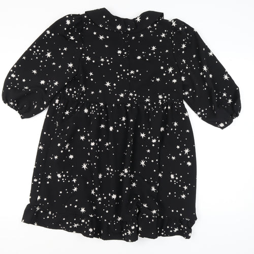 New Look Women's Black Star Pattern Dress, UK 12