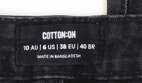 Cotton On Women's Black Straight Jeans Size 10