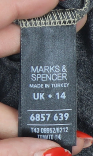 Marks and Spencer Women's Colourblock T-Shirt, Size 14