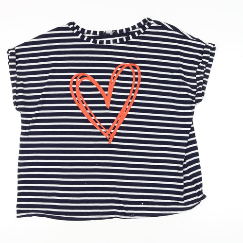 Roman Originals Women's Multicoloured Striped T-Shirt L